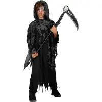 Thetru Kinder Kostüm Halloween, Der Tod, schwarz