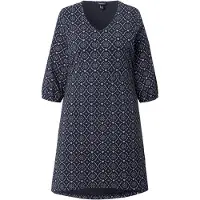 Ulla Popken Jerseykleid in schwarz | Gr.: 54-56