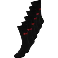 Levi's Herren Socken 6er Pack - Regular Cut Batwing, ECOM, Logo, einfarbig