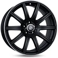KESKIN 19 Zoll KESKIN KT16 5x112 ET30 Alufelgen MATT BLACK LIP POLISH