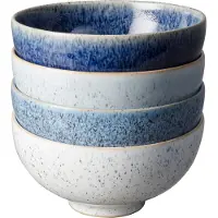Denby Reisschale Studio Blue Mixed 480 ml (4er Set)
