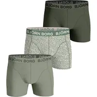 Björn Borg Boxershort Cotton Stretch Boxershort 3 Multipack 3 Herren Green (3er-Pack)-XL