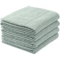 Schiesser Handtuchset Turin | Einfarbig | 4-teilig | 100% Baumwolle | Flauschig & Saugstark | 50x100 cm | Hellpetrol