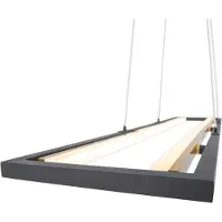 Näve Pendelleuchte - LED Pendelleuchte "CADICE" l: 100cm gold, Hängelampe im Design Style, ausMetall und Kunststoff in gold, 132 cm hoch, Maße 100 x 54 cm, Inkl. LED
