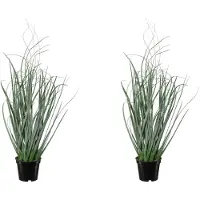 Creativ Green Winterliche Kunstpflanze "Weihnachtsdeko", grün, H:42cm Ø:16cm, Kunststoff, Kunstpflanzen, Winterliche Kunstpflanze, mit geeister Optik, im 2er-Set
