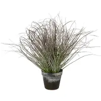 Creativ Green Winterliche Kunstpflanze "Weihnachtsdeko" in geeister Optik, im Topf