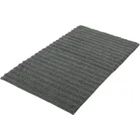Kleine wolke Badematte "Yara", fußbodenheizungsgeeignet-beidseitig nutzbar, Badteppich, Uni Farben, gestreift, waschbar