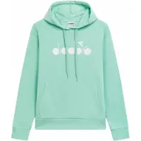 Diadora Kapuzenpullover Logo Unisex Turquoise-XS