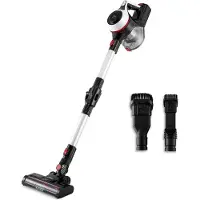 Ufesa Inspire U3 Digital, 2-in-1-Stabstaubsauger, Beutellos, Schwarz, Rot, Weiß, 0,8 l, Rechteckig, Trocken