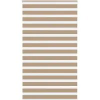 vidaXL Doppelrollo Sandbraun 135x200 cm Stoffbreite 130,9 cm Polyester