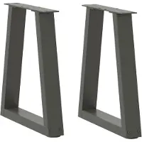 vidaXL Couchtischbeine V-Form 2 Stück Anthrazit 28x(42-43,3) cm Stahl