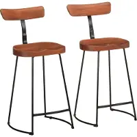 vidaXL Barhocker 2 Stk. 49x43x88 cm Mango Massivholz