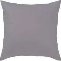 Curt Bauer Uni-Mako-Satin Baumwolle Bettwäsche 80x80 cm Silber