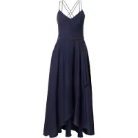 Vera Mont Abendkleid "Abendkleid mit Volant", Damen, Gr. 42, EURO, blau (night sky), Obermaterial: 100% Polyester PES., Kleider Abendkleid