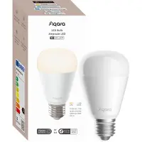 Aqara LED Bulb T2, Intelligentes Leuchtmittel, Bluetooth/Zigbee, Weiß, E27, 2700 K, 6500 K