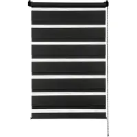Gardinia EasyFix Doppelrollo schwarz 75 x 150 cm