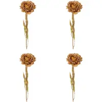 Creativ Green Kunstblume "Peonie", braun (cognac), H:64cm, Obermaterial: 95% Polyethylen, 5% Polyester, Kunstpflanzen, Kunstblume