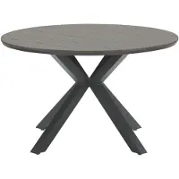 Gardissimo ARMATI Nonwood Alu-Gartentisch Gartenmöbel 120cm (rund) anthrazit / anthrazit