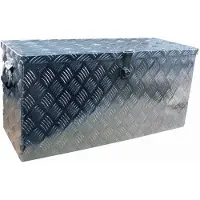 Novio Anhänger-Aufbewahrungsbox aus Aluminium Werkzeugkasten Aluminium 840x310x400