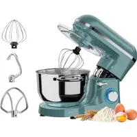 Kitchenbrothers Küchenmaschine - Küchenroboter - 6.2L - Mixer mit Rührschüssel - Küchenmixer - 2000W - Pastellgrün