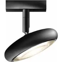 Brück Blop Spot DLR LED-Strahler für das DUOLARE Schienensystem-Schwarz-100° Lichtaustrittswinkel-mit LED (2700K)