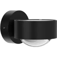 TOP LIGHT Puk Mini Wall Wandleuchte-Schwarz matt-Glas matt-Linse klar
