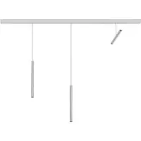 Baltensweiler LINIjA D LED-Pendelleuchte 3-flammig-Aluminium-mit LED (2700K)
