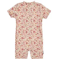 Sterntaler Schwimmanzug mit UV-Schutz kurz Blumen, natur | mehrfarbig, 98