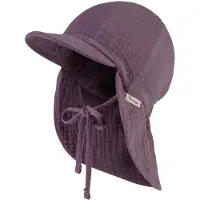 Sterntaler Schirmmütze mit Nackenschutz Musselin pastellviolett 1512430_600