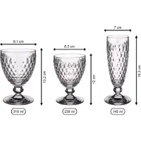 Villeroy & Boch Gläser-Set "Wein- & Sektgläser Boston Coloured 12er Set", pink (berry), B:2cm H:2cm, Glas, Trinkgefäße, Gläser-Set, Spülmaschinenfest