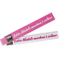 Tox-Dübel Doppelmeter «Echte Mädels machens selber», 2 m