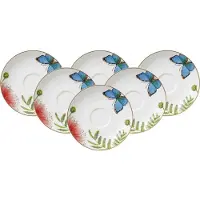 Villeroy & Boch Untertasse "Kaffee- / Teeuntertassen Amazonia ø 15 cm 6er Set bunt" Spülmaschinenfest