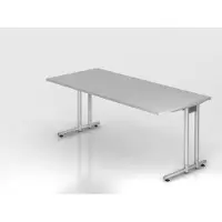 Hjh OFFICE PRO NANO 19 S - 180 x 80 Grau/Silber