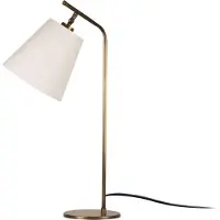 Opviq , Hochwertige Tischlampe, Metallkörper, 16 x 28 cm, Höhe: 67 cm, E27 Fassung, max. 40 W, IP20, Weiß und Vintage, Elegantes Design für Hotel & Zuhause.
