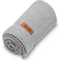 Sensillo Baumwolle Babydecke Grau