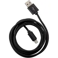 Peter Jäckel FASHION 3 m USB Data Cable Black Typ-A/Lightning mit Sync- und Ladefunktion (18410)