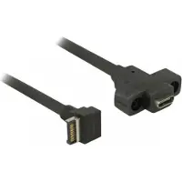 DeLOCK 85326, 0,45 m, USB A, USB C, USB 3.2 Gen 2 (3.1 Gen 2), Männlich/Männlich, Schwarz
