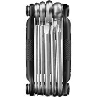 Crankbrothers M10, Werkzeug für Fahrräder, Fahrrad-Universalwerkzeug, Schwarz, Silber, Sechskantschlüssel, Torxschlüssel, T25, 2,2.5,3,4,5,6,8 mm