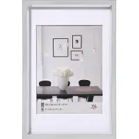 Walther design ES030S, Kunststoff, Silber, Einzelbilderrahmen, Wand, 15 x 20 cm, Rechteckig