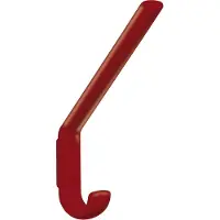 Hewi Garderobenhaken 477.90.070 einfach A.108mm PA 33 rubinrot H.163mm