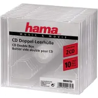 Hama CD-Doppel-Leerhülle Standard, 10er-