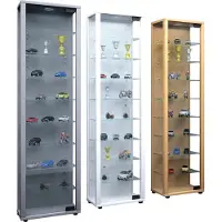 VCM Holz Glas Stand Vitrine Edana Maxi