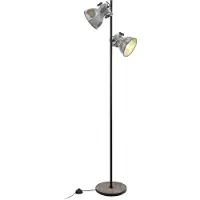 Eglo BARNSTAPLE Stehleuchte Stehlampe Lampe - H158 cm - braun-patina, schwarz - 2X40W exkl. - IP20