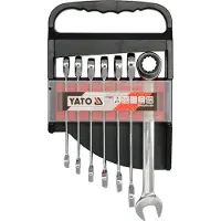 YATO Ratschen-Ringmaulschlüssel 10-19 mm, 7er-Set YT-0208
