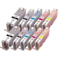 Peach 0F319980, Schwarz, Cyan, Magenta, Foto schwarz, Gelb, Tinte auf Pigmentbasis, Tinte auf Farbstoffbasis, 13 ml, 10 Stück(e), Multipack
