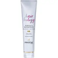 Pantene Hair Biology Cleanse & Reconstruct, Frauen, Nicht-professionelle Haarspülung, Sprödes Haar, beschädigtes Haar, Alle Farben, Nährend, Klärend, Reparatur, Glättend, 160 ml