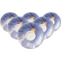 Villeroy & Boch Untertasse "Mokka-/Espressountertassen Mariefleur Gris Basic ø 12 cm 6er Set bunt", bunt, L:12cm, Speiseteller, Untertasse