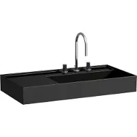 Laufen Waschtisch KARTELL 900x460mm Abl. li o ÜL 3 HL-Ausf. sw