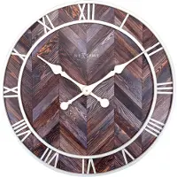 Nextime - 3245BR - Wanduhr - 58cm - braun - Roman Vintage