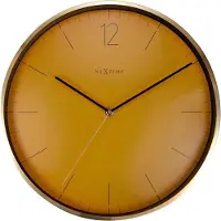 Nextime Essential Gold, Wand, Quarzuhr, Rund, Gold, Orange, Metall, Glas